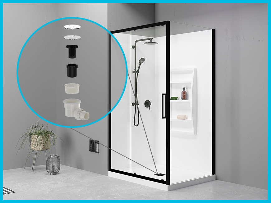 Easy Clean Shower Wastes | Elementi