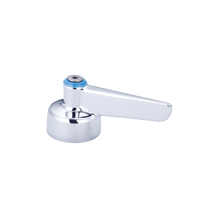 CENTRAL BRASS LEVER HANDLE WITH VANDAL PROOF SCREW-COLD