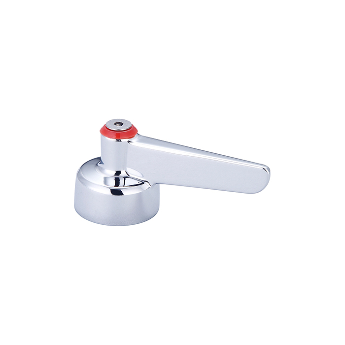 CENTRAL BRASS LEVER HANDLE WITH VANDAL PROOF SCREW-HOT